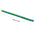 Jucărie Senzorială Antistres Embo - Puzzle de Îmbinat Tip Șarpe, 24 Piese, +3 Ani, Verde/Albastru - imagine 3
