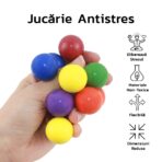 Jucarie interactiva antistres Embo, mingi colorate, senzoriala, 5.5 x 5.5 cm, multicolora - imagine 4