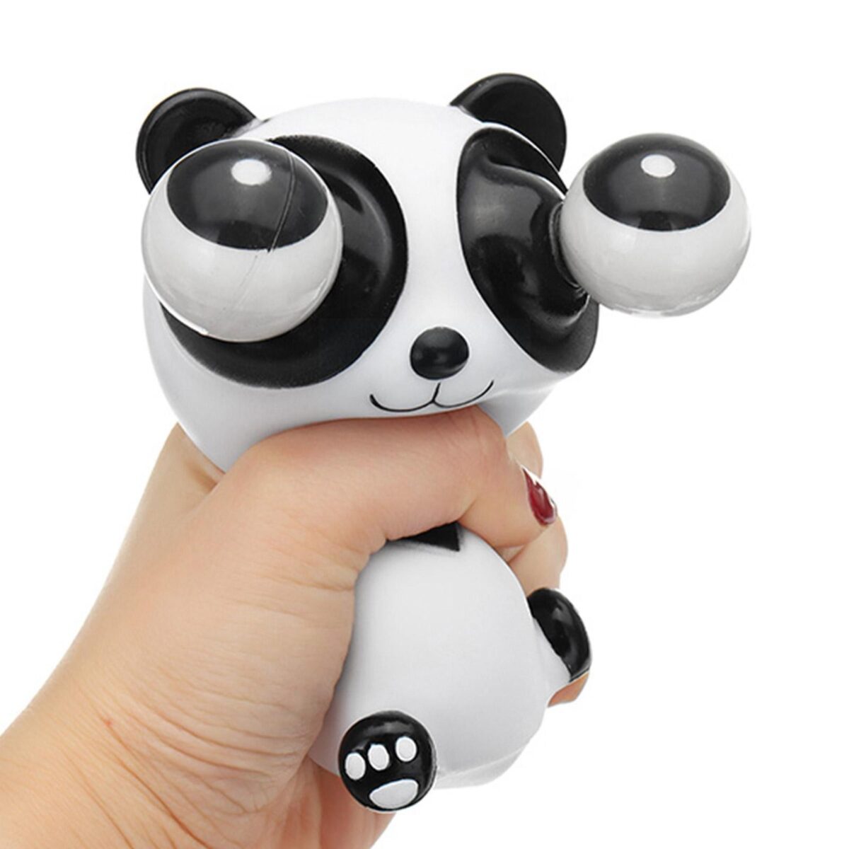 Jucarie interactiva antistres Embo, squeeze eye-popping panda, multicolor - imagine 2