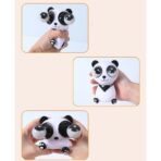 Jucarie interactiva antistres Embo, squeeze eye-popping panda, multicolor - imagine 3