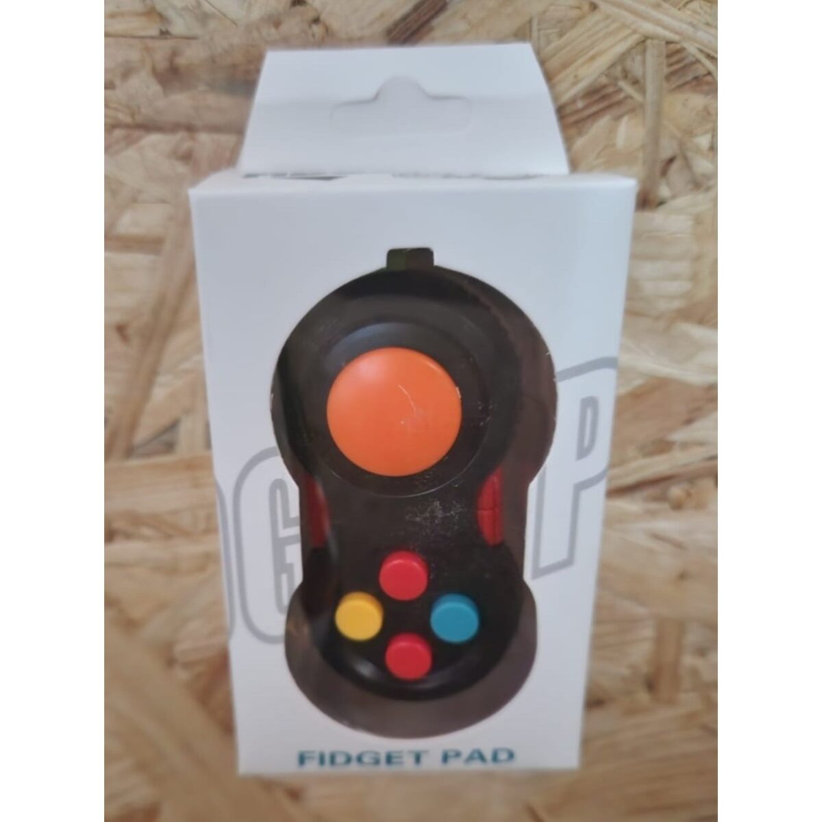 Jucarie Interactiva, Embo, Model Fidget Pad, Antistres, +3 Ani, Functii Multiple, 5.5 x 3.5 x 11 cm, Negru - imagine 2
