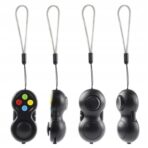 Jucarie Interactiva, Embo, Model Fidget Pad, Antistres, +3 Ani, Functii Multiple, 5.5 x 3.5 x 11 cm, Negru - imagine 4