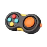Jucarie Interactiva, Embo, Model Fidget Pad, Antistres, +3 Ani, Functii Multiple, 5.5 x 3.5 x 11 cm, Negru