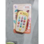 Jucarie Interactiva, Embo, Telefon Inteligent, Model Unicorn, Functii Educative, Muzicale si Voce, 4-6 ani, 19 x 11.5 cm, din Plastic, Galben