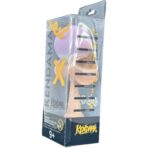 Kendama X Originala, Profesionala, Embo, din Lemn, Rubber Grip, 18 cm, Gradient Lila/Alb - imagine 4
