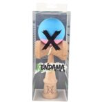 Jucarie Interactiva Kendama Profesionala, Embo, din Lemn, 18 cm, Joc de Indemanare pentru Copii si Adulti, Bicolor Turcoaz Roz - imagine 4