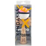 Kendama X Originala, Profesionala, Embo, din Lemn, 18 cm, Rubber Grip, Roz/Negru/Alb - imagine 4