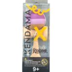 Kendama X Originala, Profesionala, Embo, din Lemn, 18 cm, Rubber Grip, Purpuriu/Mov/Lila - imagine 3