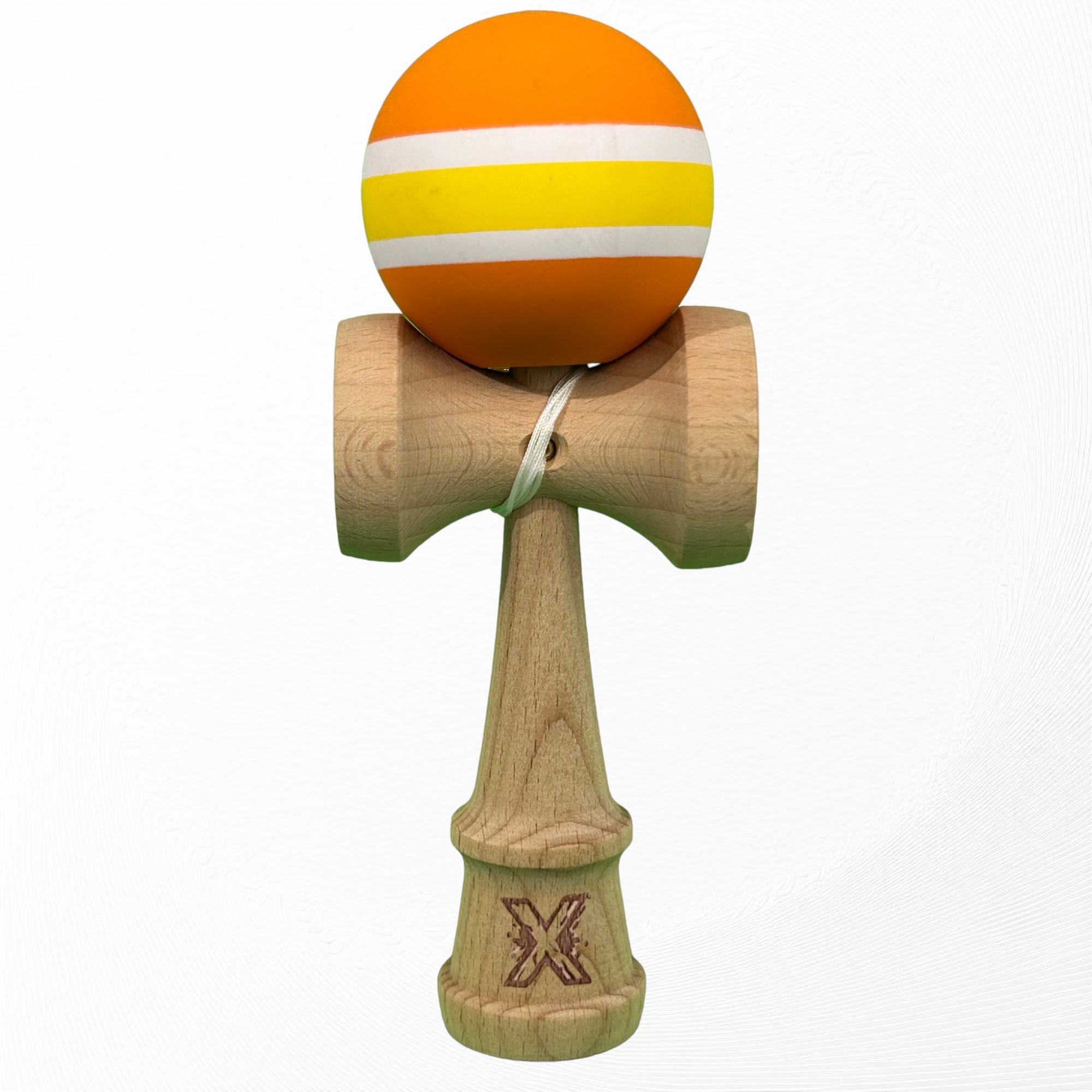 jucarie-interactiva-kendama-profesionala-flippy-din-lemn-cu-bila-cauciucata-18-x-6-x-7-cm-joc-de-ind-main-68ff7e6bc2fab Kendama X Originala, Profesionala, Embo, din Lemn cu Bila cu Invelis din Cauciuc, 18 x 6 x 7 cm, Rubber Grip, Portocaliu/Galben/Alb - imagine 1