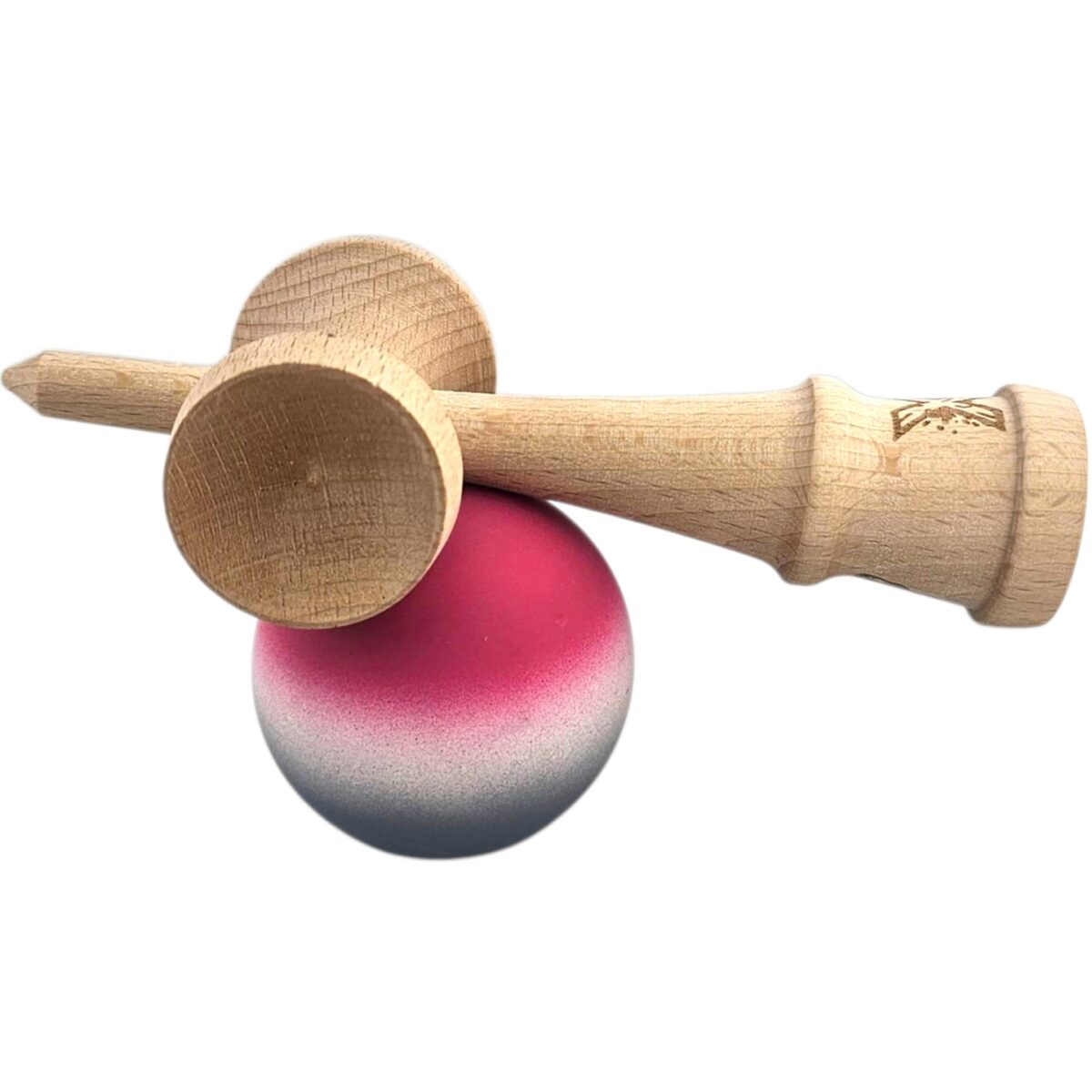 jucarie-interactiva-kendama-x-profesionala-flippy-din-lemn-rubber-grip-18-cm-roz-alb-gri-68dd1717f3296 Jucarie Interactiva Kendama X Profesionala, Embo, din Lemn, Rubber Grip, 18 cm, Roz/Alb/Gri - imagine 3
