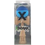 Kendama X Originala, Profesionala, Embo, din Lemn, Rubber Grip, 18 cm, Albastru/Bleu - imagine 4