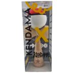 Kendama X Originala, Profesionala, Embo, din Lemn, Rubber Grip, 18 cm, Rosu/Alb - imagine 5