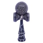 Kendama X Originala, Profesionala, Embo, Kendama Cracked, din Lemn â€“ 18 cm, Crack Albastru inchis/Gri
