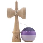 Kendama X Originala, Profesionala, Embo, Super Sticky din Lemn, 18 cm, Purpuriu/Mov/Lila - imagine 4