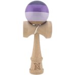 Kendama X Originala, Profesionala, Embo, Super Sticky din Lemn, 18 cm, Purpuriu/Mov/Lila