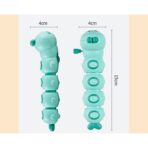 Jucarie mecanica pentru copii Embo, omida haioasa, cu cheita, distractiva, se taraste, se misca, 15 x 4 cm, verde - imagine 7