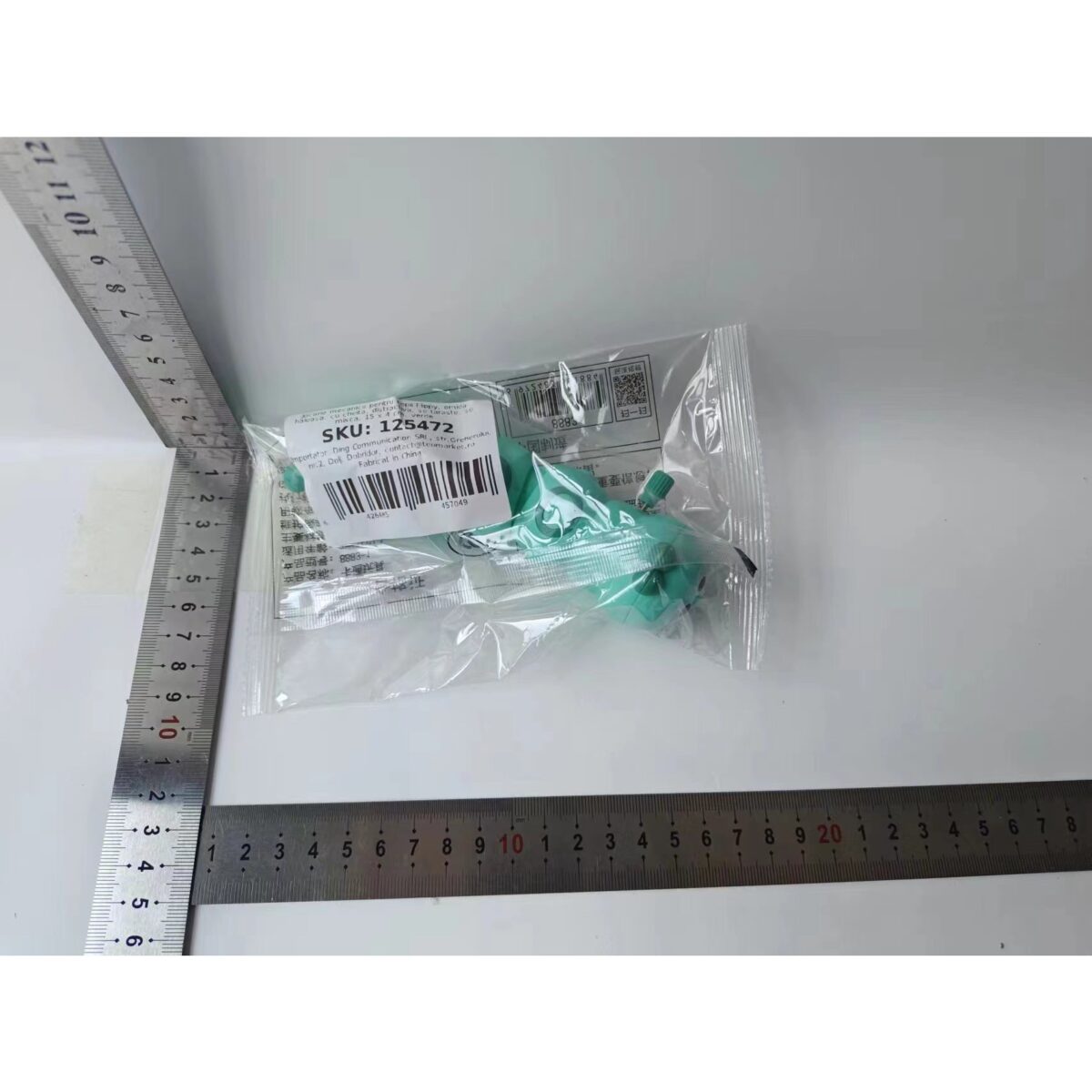 Jucarie mecanica pentru copii Embo, omida haioasa, cu cheita, distractiva, se taraste, se misca, 15 x 4 cm, verde - imagine 9