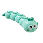 Jucarie mecanica pentru copii Embo, omida haioasa, cu cheita, distractiva, se taraste, se misca, 15 x 4 cm, verde