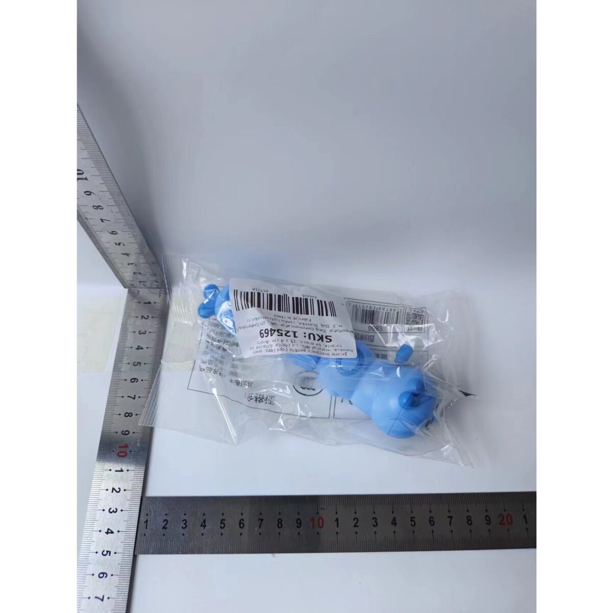 Jucarie mecanica pentru copii Embo, omida haioasa, material ABS, cu cheita, distractiva, se taraste, se misca, 15 x 4 cm, albastru - imagine 6