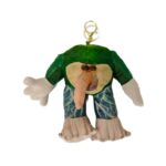 Jucarie Moale de Plus de Tip Breloc, Embo, Model Italian Brainrot Omul Copac Brr Brr Patapim, 20 x 17 cm, Verde inchis