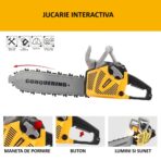 Jucarie Fierastrau Electric pentru Copii, Embo, cu Sunete și Lumini, Joc de Rol Interactiv, +3 Ani, 43 x 10 x 18.5 cm, Portocaliu - imagine 4