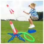 Jucarie pentru copii, lansator rachete cu piciorul, un lansator, 3 rachete, fara lumina - imagine 3
