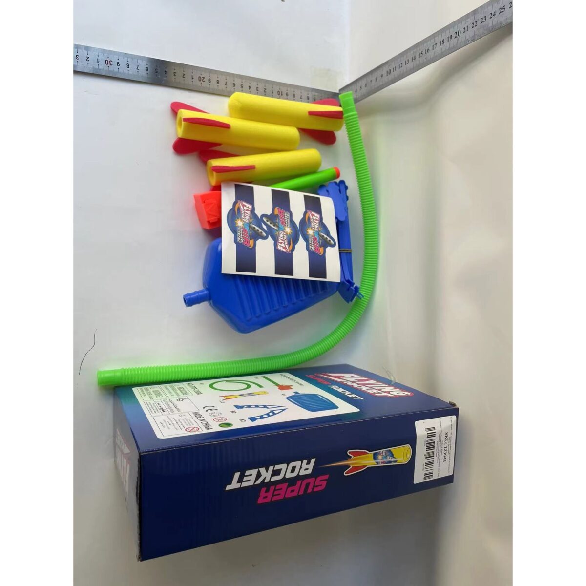 Jucarie pentru copii, lansator rachete cu piciorul, un lansator, 3 rachete, fara lumina - imagine 6