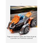 Jucarie pentru copii, masina cu extensie de motocicleta 2 in 1, portocalie - imagine 3
