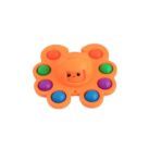 Jucarie Pop It, Embo, Fidget Toy, Antistres, Senzoriala, Crab, Portocaliu