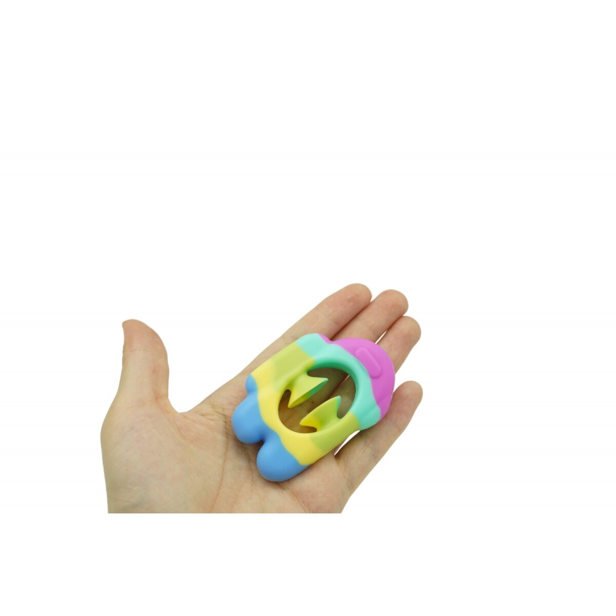 Jucarie senzoriala antistres cu ventuza de decompresie, Antrenare antebrat, Fidget Toy, Model Among Us, Macarons - imagine 3