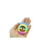 Jucarie senzoriala antistres cu ventuza de decompresie, Antrenare antebrat, Fidget Toy, Model Pestisor, Macarons - imagine 2