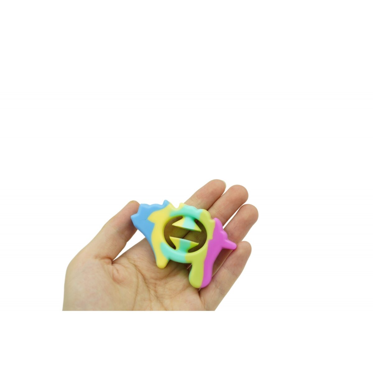 Jucarie senzoriala antistres cu ventuza de decompresie, Antrenare antebrat, Fidget Toy, Model Porcusor, Macarons - imagine 2