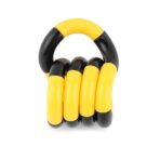 Jucarie senzoriala antistres, Fidget Twist cu miscari infinite de decompresie, Galben/Negru - imagine 3