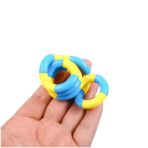 Jucarie Senzoriala Antistres, Embo, Fidget Twist, cu Miscari Infinite de Decompresie, 2 Culori, Galben/Albastru, + 3 ani - imagine 2
