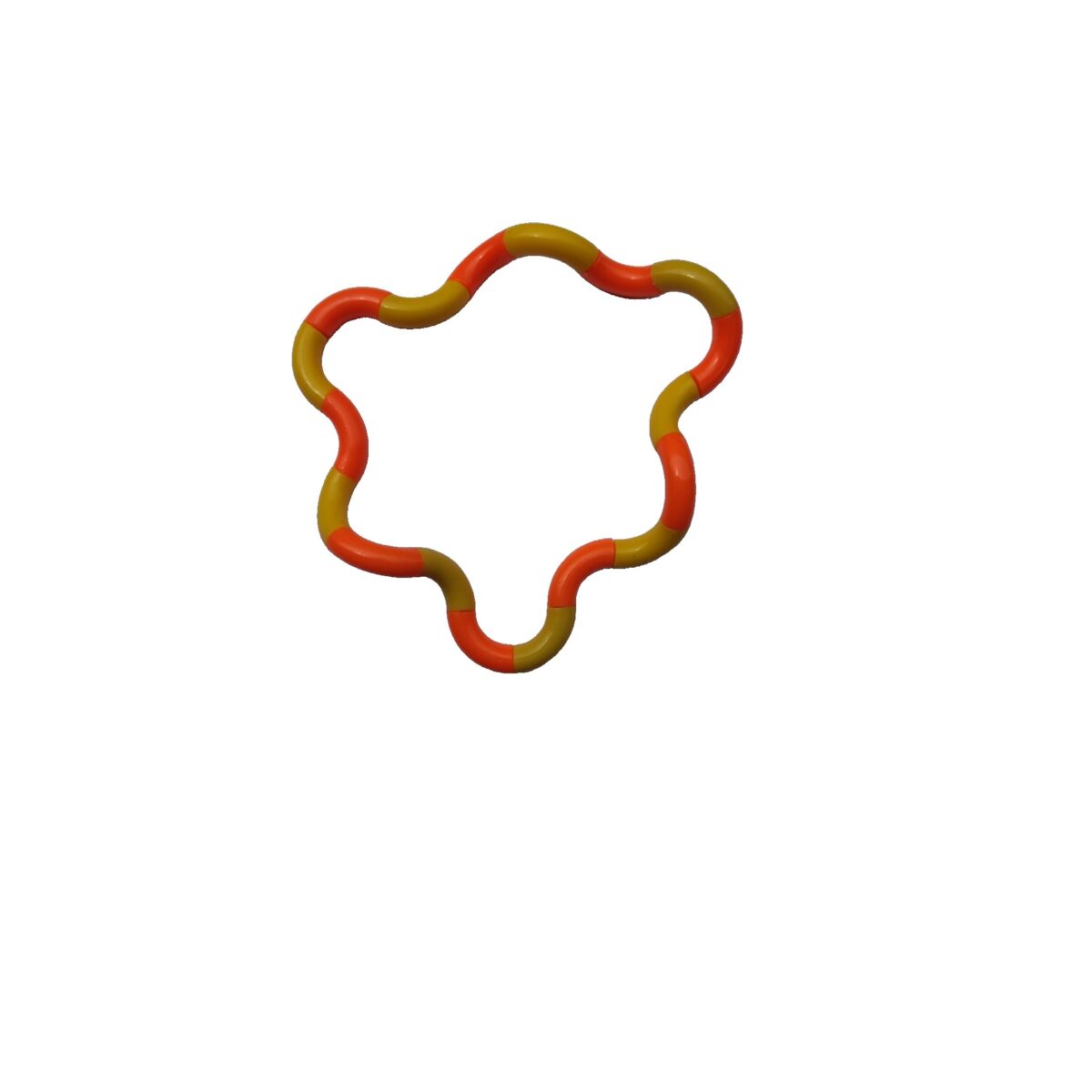 Jucarie Senzoriala Antistres, Embo, Fidget Twist, cu Miscari Infinite de Decompresie, 2 Culori, Galben/Portocaliu, + 3 ani - imagine 2