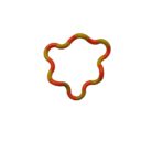 Jucarie Senzoriala Antistres, Embo, Fidget Twist, cu Miscari Infinite de Decompresie, 2 Culori, Galben/Portocaliu, + 3 ani - imagine 2