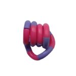 Jucarie Senzoriala Antistres, Embo, Fidget Twist, cu Miscari Infinite de Decompresie, 2 Culori, Roz/Mov, + 3 ani