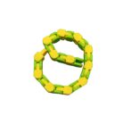 Jucărie Senzorială Antistres Embo - Puzzle de Îmbinat Tip Șarpe, 24 Piese, +3 Ani, Galben/Verde - imagine 3
