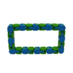 Jucărie Senzorială Antistres Embo - Puzzle de Îmbinat Tip Șarpe, 24 Piese, +3 Ani, Verde/Albastru - imagine 4