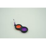Jucarie Senzoriala Antistres, Simple Dimple, Breloc 2 Bulinute, Negru - imagine 3