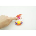 Jucarie senzoriala antistres, Simple Dimple, Breloc cu 2 bulinute, Mos Craciun, Multicolor - imagine 3