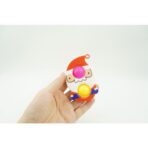 Jucarie senzoriala antistres, Simple Dimple, Breloc cu 2 bulinute, Mos Craciun, Multicolor - imagine 4