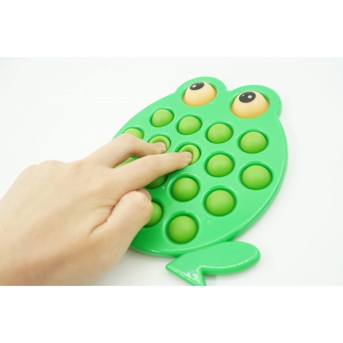 Jucarie senzoriala antistres, Simple Dimple, Broasca, Verde - imagine 4