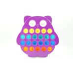 Jucarie senzoriala antistres, Simple Dimple, Bufnita, Multicolor, V1 - imagine 2
