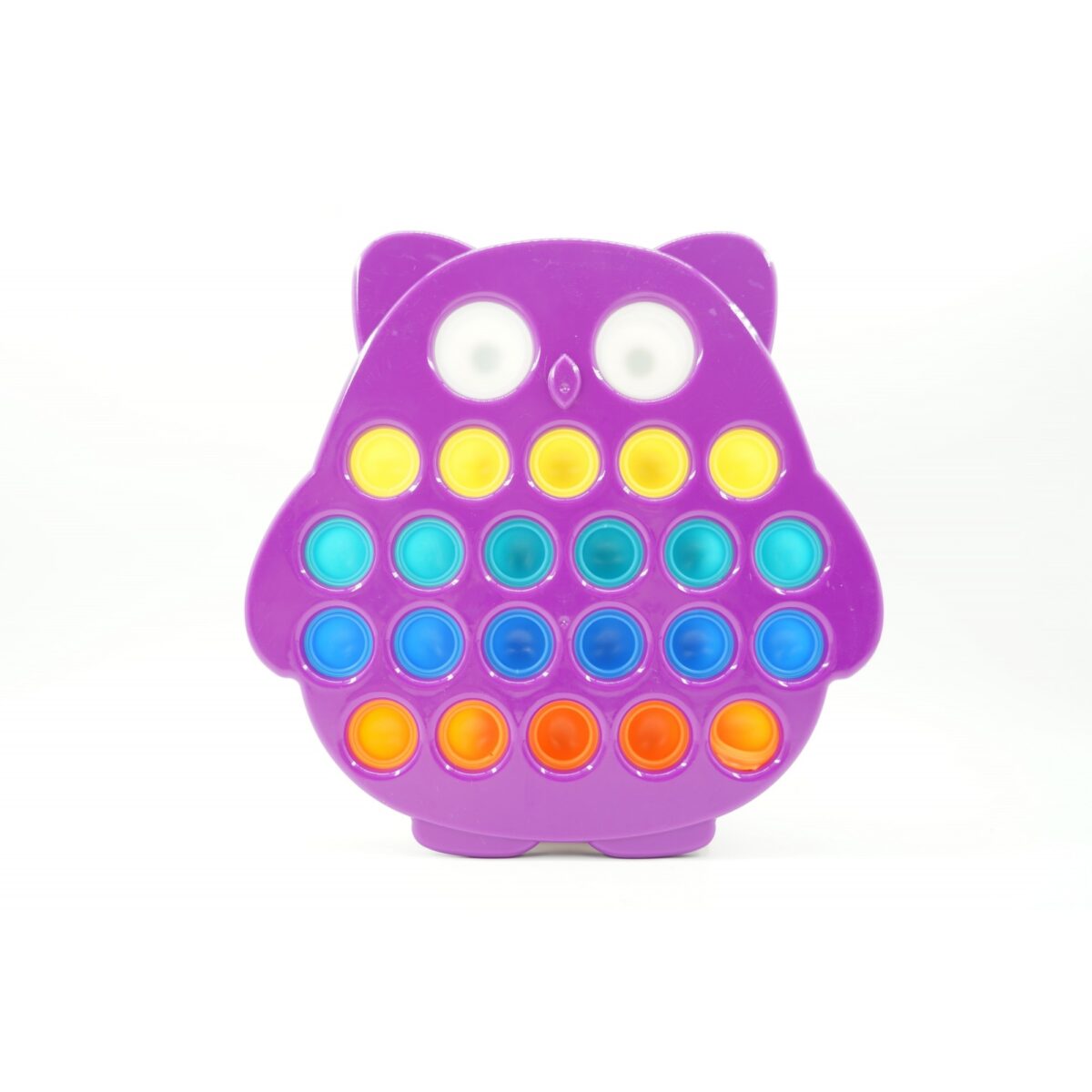 Jucarie senzoriala antistres, Simple Dimple, Bufnita, Multicolor, V1 - imagine 3