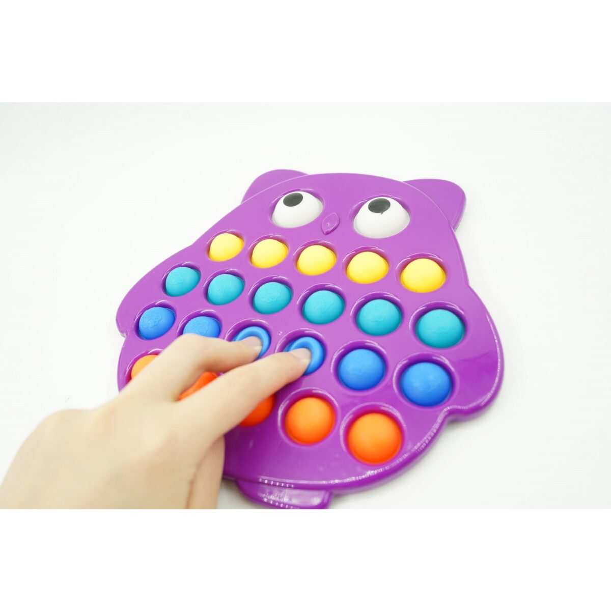 Jucarie senzoriala antistres, Simple Dimple, Bufnita, Multicolor, V1 - imagine 4