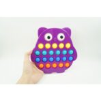 Jucarie senzoriala antistres, Simple Dimple, Bufnita, Multicolor, V1 - imagine 7