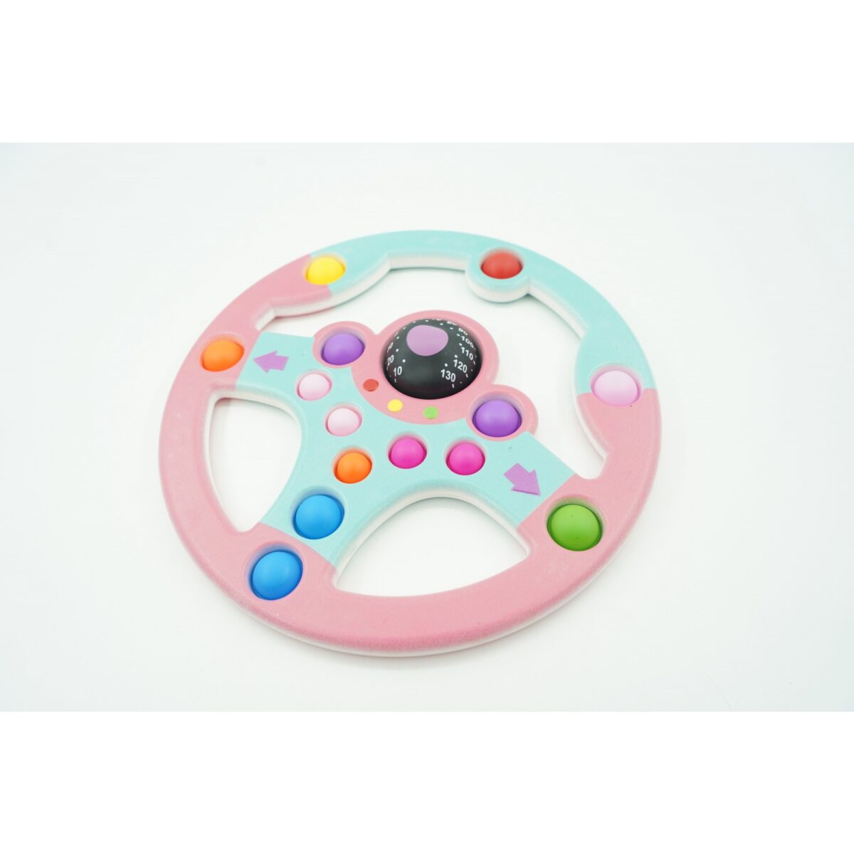 Jucarie senzoriala antistres, Simple Dimple, Volan, Multicolor, V1 - imagine 2