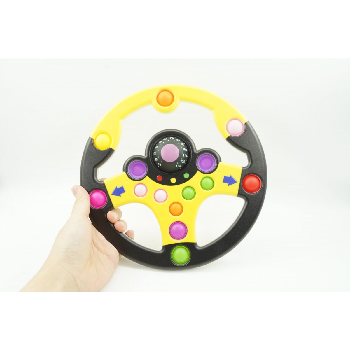 Jucarie senzoriala antistres, Simple Dimple, Volan, Multicolor, V2 - imagine 4