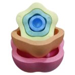 Jucarie Senzoriala de Echilibru, Embo, Tip Stepping Stones, 5 Piese, din Spuma, pentru Miscare, Sarituri, Prindere, Diametru 28 cm, Model 2, Multicolor - imagine 2